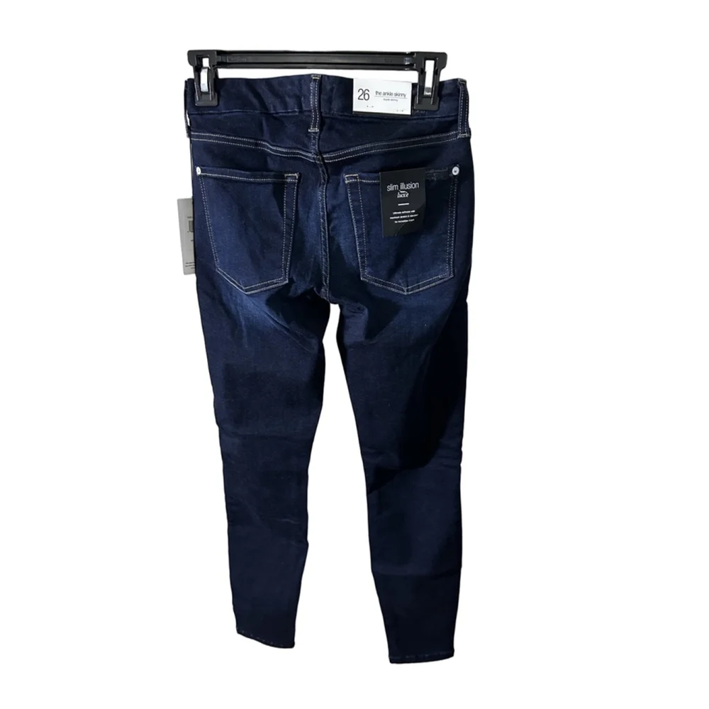 7 For All Mankind Ankle Skinny Slim Illusion Luxe Jeans Size 26 NWT